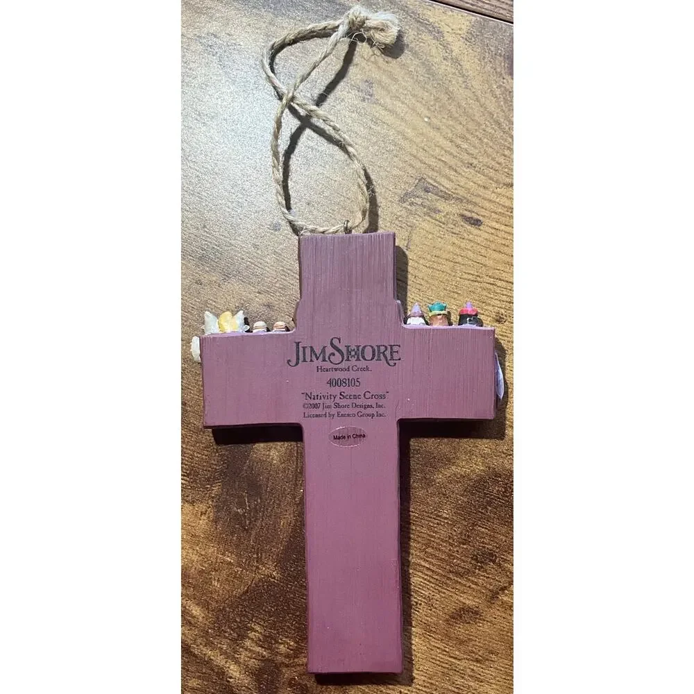 Jim Shore 2007 Heartwood Creek Cross Nativity Scene Cross 4008105